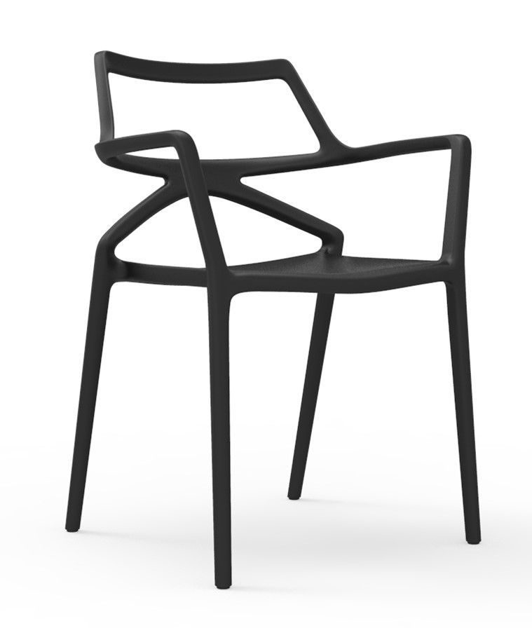 VONDOM - Židle DELTA - černá - 