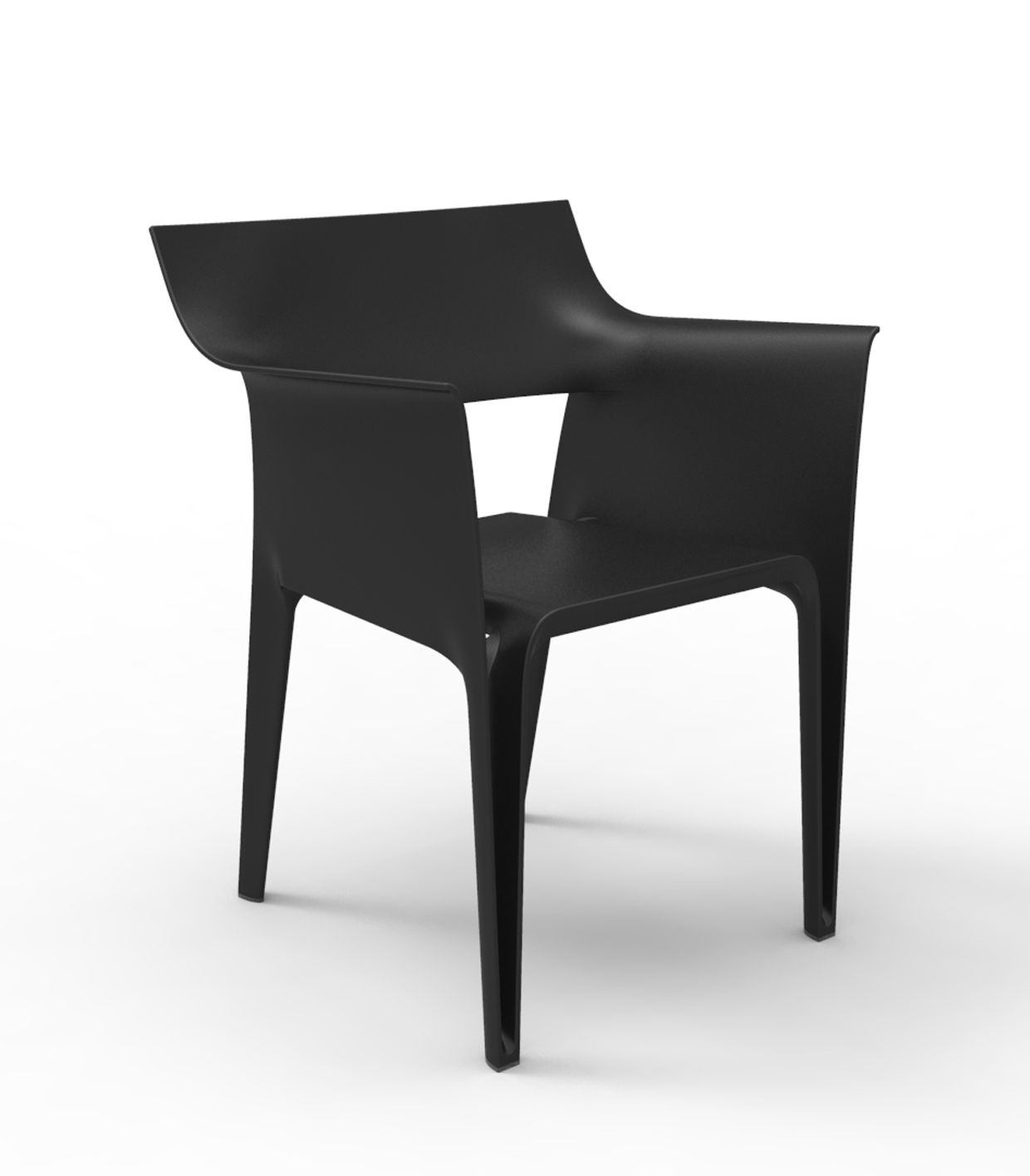 VONDOM - Židle PEDRERA - černá - 