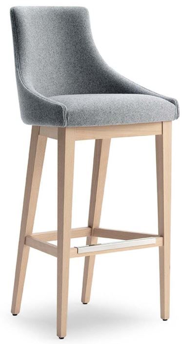 ACCENTO - Barová židle ALBERT ONE SG SCL - dřevěná podnož - 