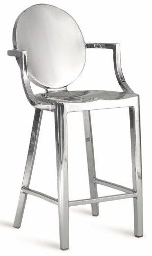 EMECO - Barová židle s područkami KONG - nízká - 