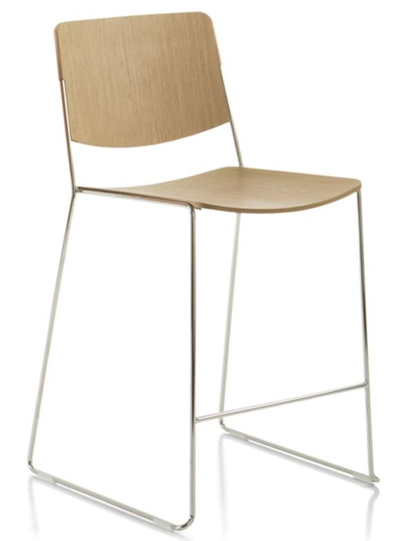 Fornasarig - Dubová barová židle LINK 60X Counter - nízká - 