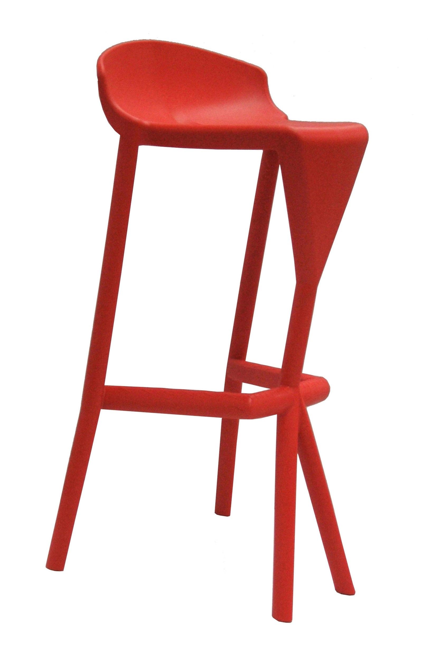 GABER - Barová židle SHIVER - vysoká, červená - 