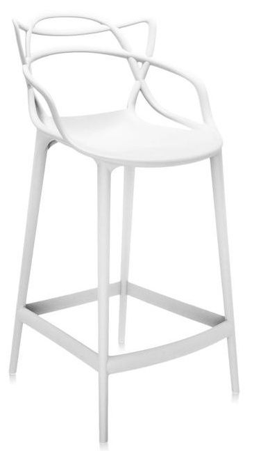Kartell - Barová židle Masters vysoká, bílá - 
