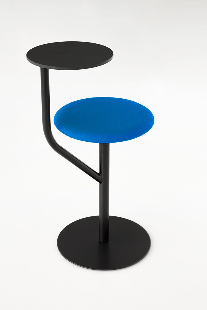 LAPALMA - Barová židle AARON s čalouněným sedákem - 52 cm - 