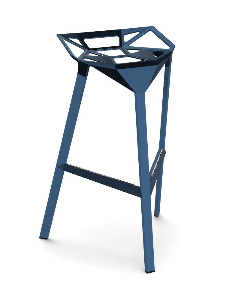 MAGIS - Barová židle STOOL ONE vysoká - modrá - 