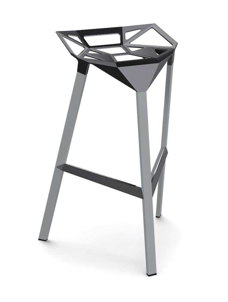 MAGIS - Barová židle STOOL ONE vysoká - šedá - 