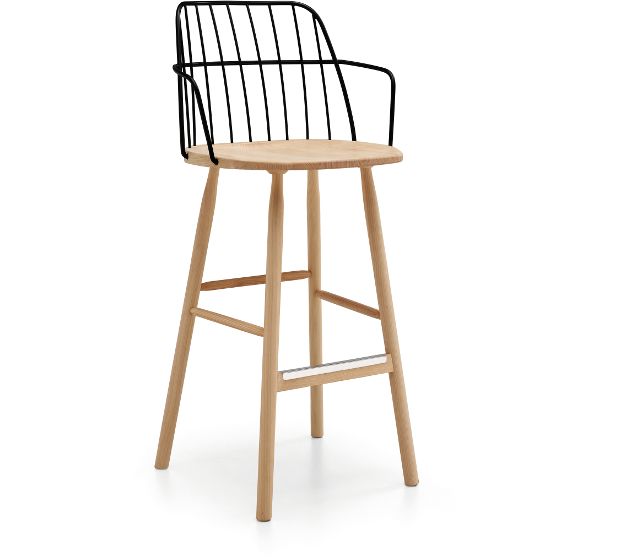 MIDJ - Barová židle STRIKE s područkami - 