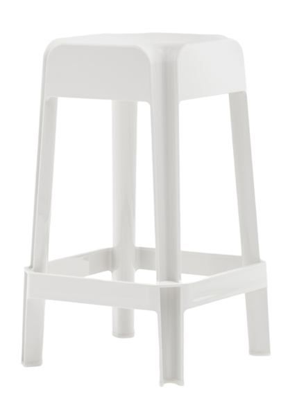 PEDRALI - Nízká barová židle RUBIK 582 DS - bílá - 
