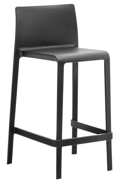 PEDRALI - Nízká barová židle VOLT 677 DS - černá - 