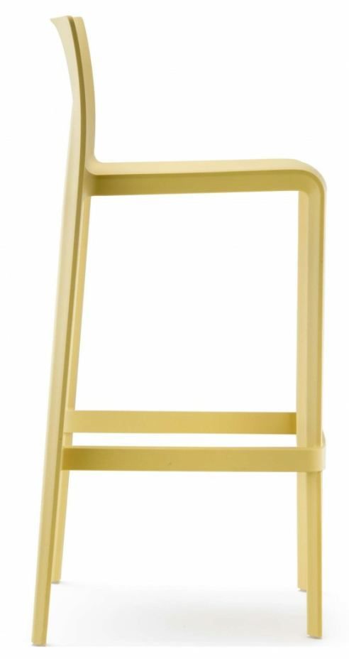 PEDRALI - Vysoká barová židle VOLT 678 DS - žlutá - 