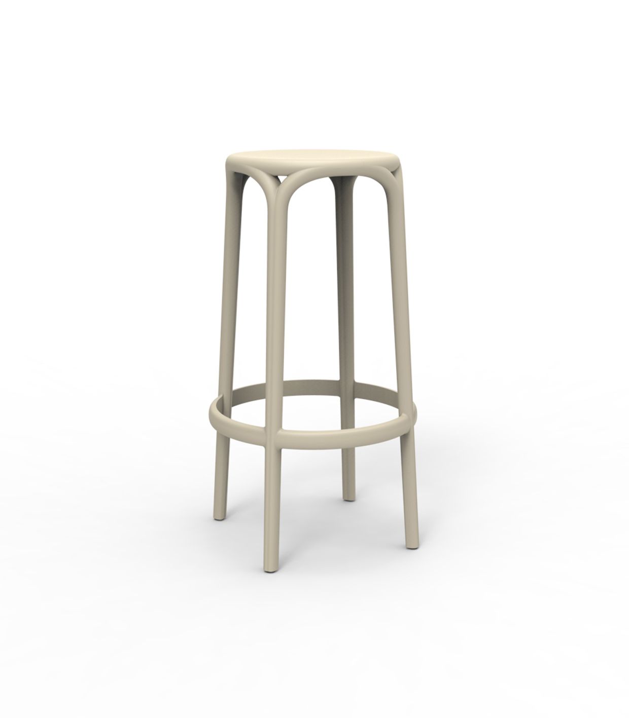 VONDOM - Barová židle BROOKLYN - béžová - 