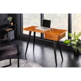 LuxD Designový psací stůl Kaniesa 110 cm akácie