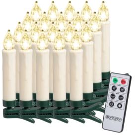 DBA Vánoční osvětlení Sada 20 svíček LED s dálkovým ovládáním