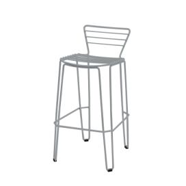 ISIMAR - Barová židle MENORCA nízká - světle šedá