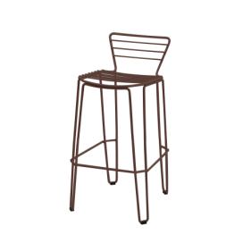 ISIMAR - Barová židle MENORCA vysoká - hnědá