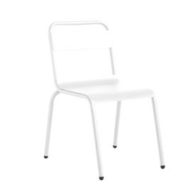 ISIMAR - Hliníková židle BIARRITZ - bílá