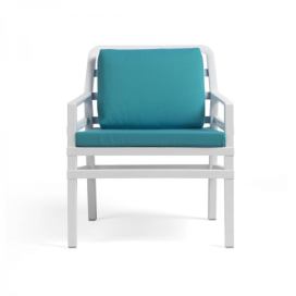 NARDI GARDEN - Židle ARIA POLTRONA bílá/modrá