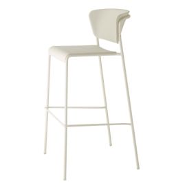 SCAB - Barová židle LISA TECHNOPOLYMER vysoká - bílá