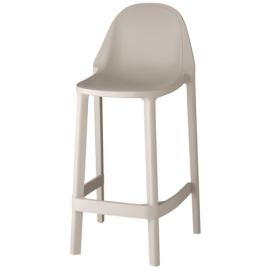 SCAB - Barová židle PIU nízká - béžová