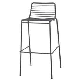 SCAB - Barová židle SUMMER vysoká - antracitová