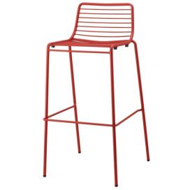 SCAB - Barová židle SUMMER vysoká - červená