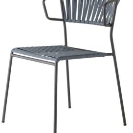 SCAB - Židle LISA CLUB s područkami - šedá/antracitová