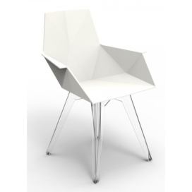 VONDOM - Židle FAZ s područkami - bílá