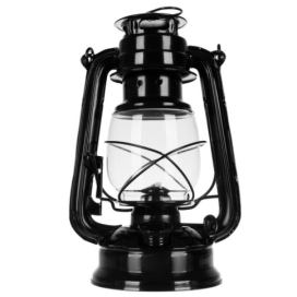 ISO 20683 Petrolejová lampa 24 cm - černá