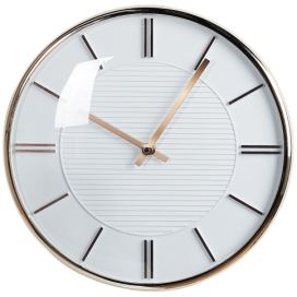 Nástěnné hodiny ø 34 cm bílé DAROCA