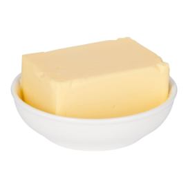 Bílá porcelánová miska na máslo Mikasa Ridget