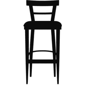 BILLIANI - Barová židle CAFÉ- čalouněná