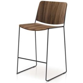 Fornasarig - Ořechová barová židle LINK 60X Counter - nízká