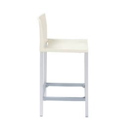 GABER - Barová židle LIBERTY - nízká, béžová/hliník