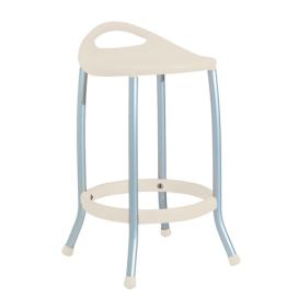 GABER - Barová židle MAX - nízká, béžová/hliník