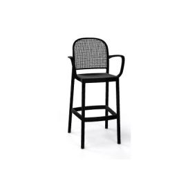 GABER - Barová židle PANAMA B - vysoká, černá