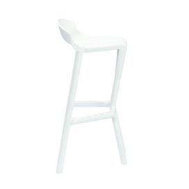 GABER - Barová židle SHIVER - vysoká, bílá