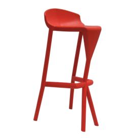 GABER - Barová židle SHIVER - vysoká, červená