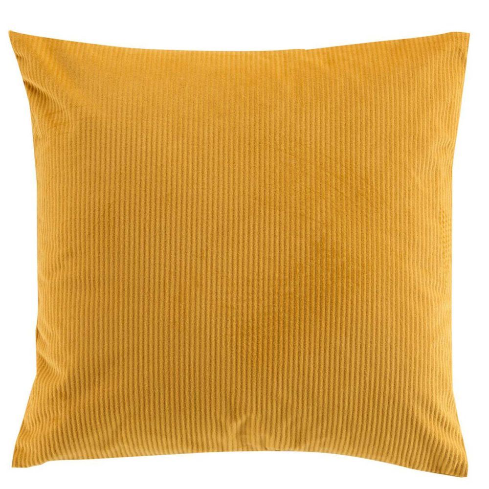 Douceur d\'intérieur Dekorační polštář CORD, 40 x 40 cm, žlutý - EMAKO.CZ s.r.o.