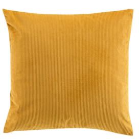 Douceur d\'intérieur Dekorační polštář CORD, 40 x 40 cm, žlutý