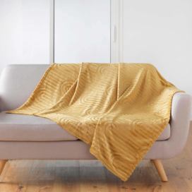 Douceur d\'intérieur Přehoz na postel ESQUISSE, 125 x 150 cm, žlutý