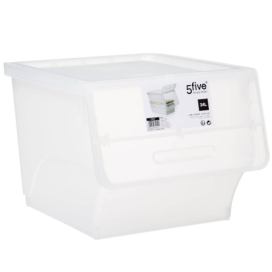 5five Simply Smart Úložný box na oblečení, 34 L, bílý