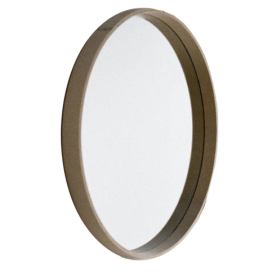Today Kulaté zrcadlo v dřevěném rámu SIMPLICITY, O 40 cm