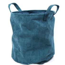 Today Skládací koš na prádlo, modrý, Ø 40 cm