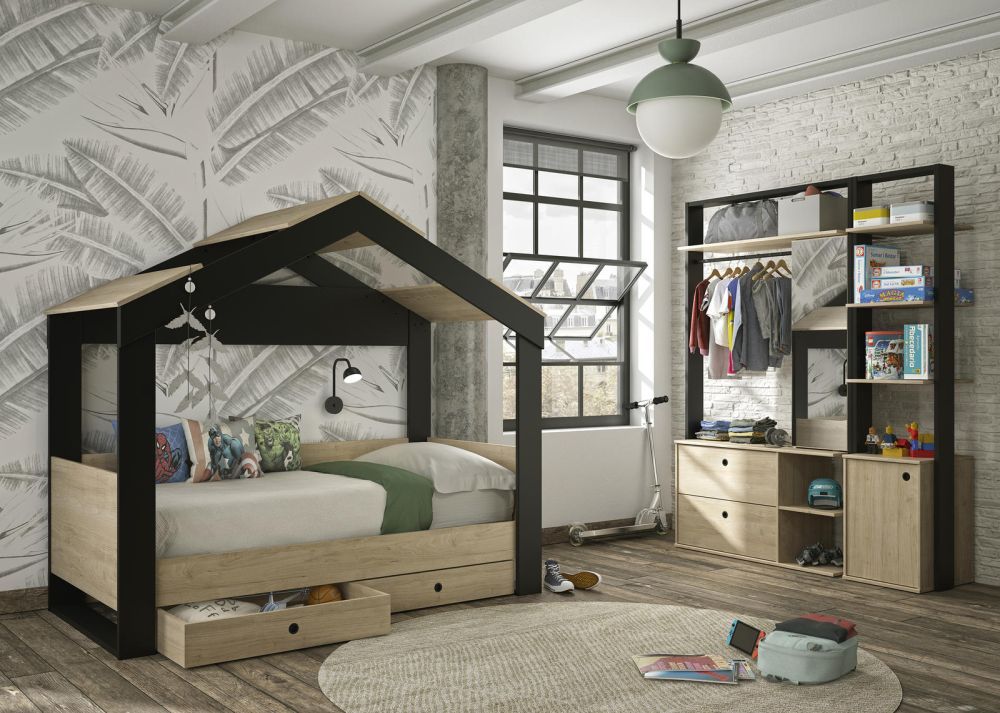 Aldo Dětský pokoj s postelí v podobě domečku Duplex - Nábytek ALDO