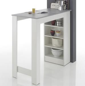 Barový stůl Mojito, bílý/šedý beton - Favi.cz
