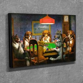 Wallity Reprodukce obrazu Poker Game 30x40 cm vícebarevná Houseland.cz