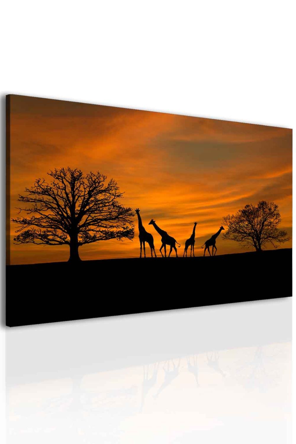 Obraz žirafy v Africe Velikost (šířka x výška): 90x60 cm - S-obrazy.cz