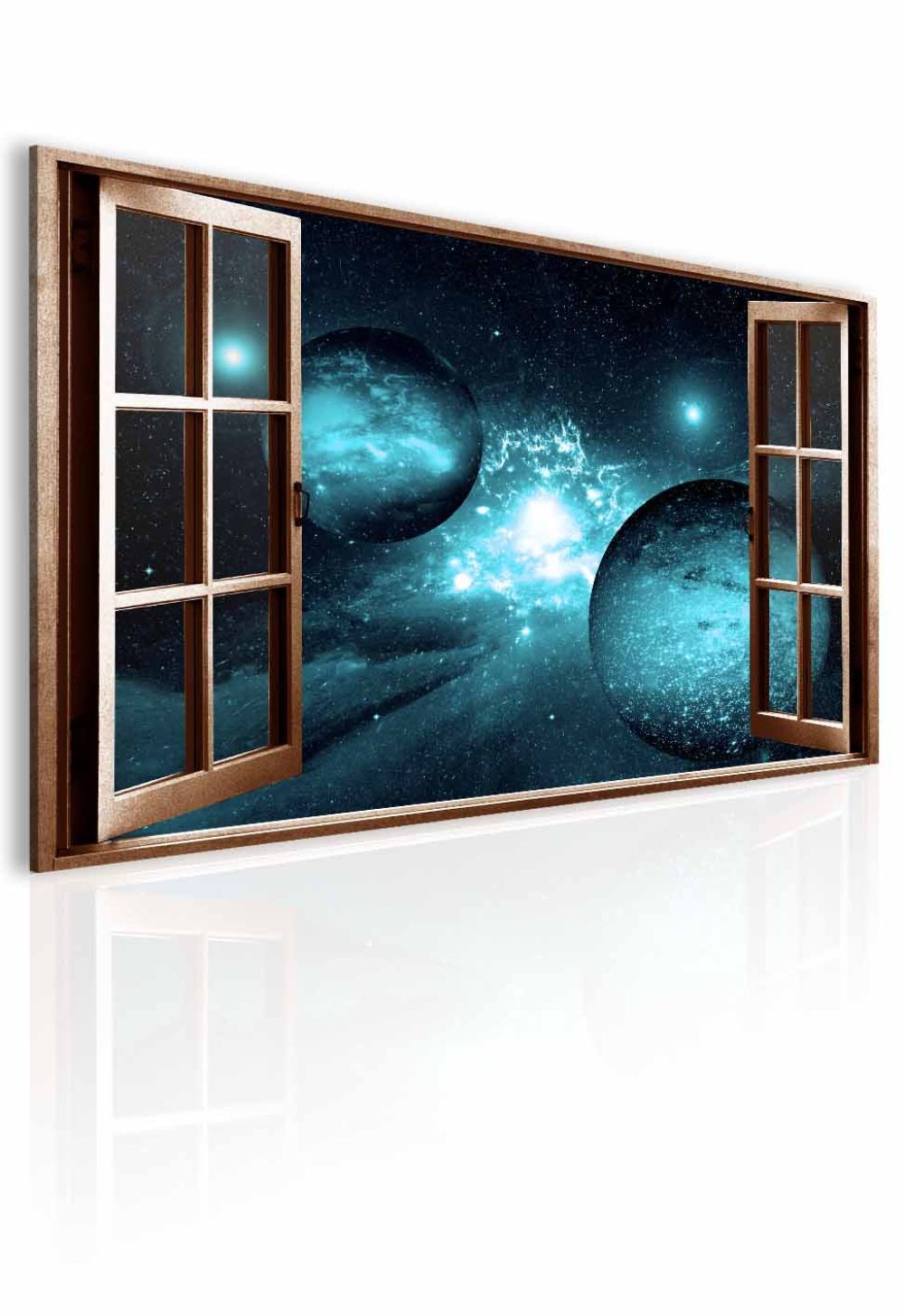 3D obraz okno do daleké galaxie Velikost (šířka x výška): 60x40 cm - S-obrazy.cz