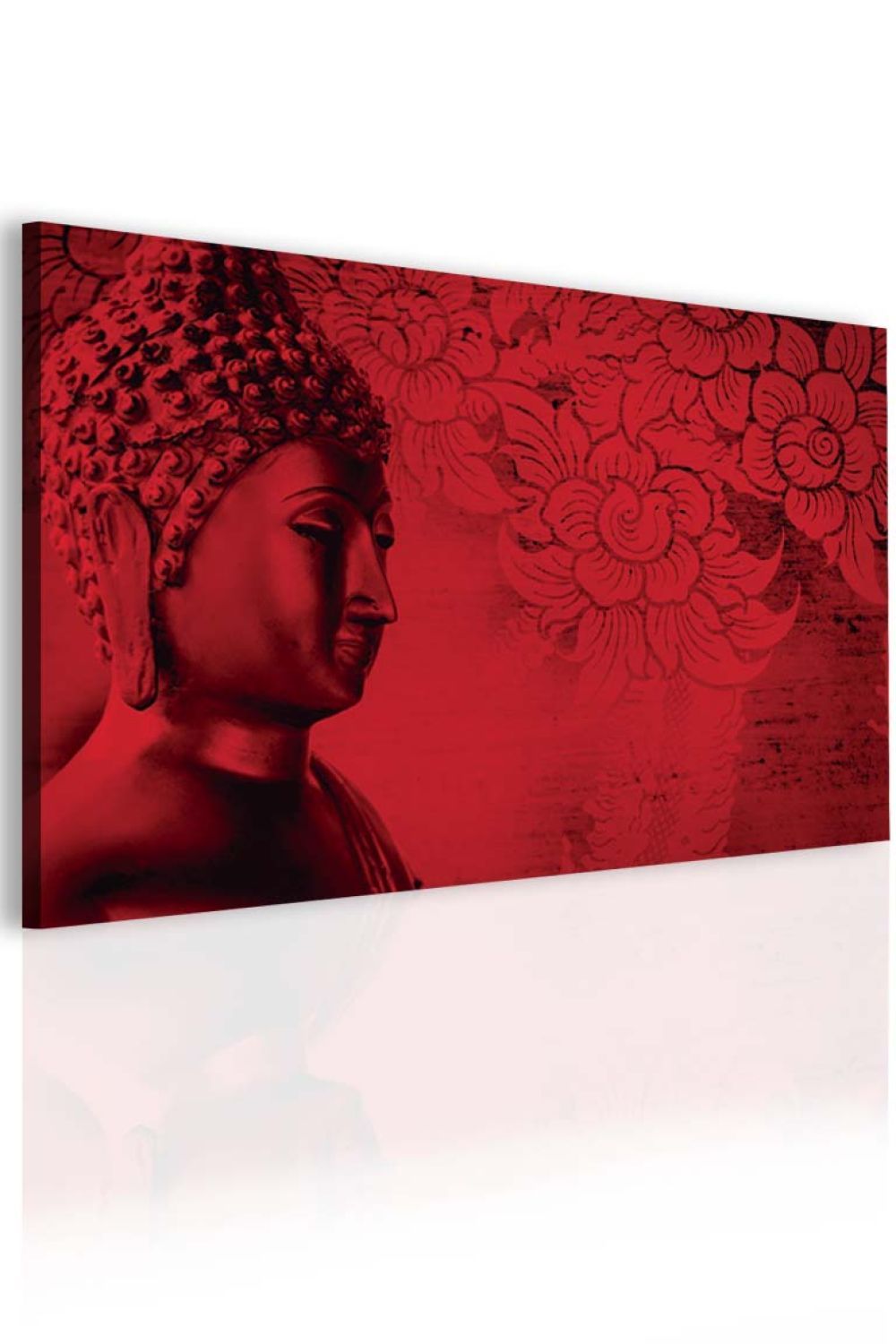 Obraz Buddha červený Velikost (šířka x výška): 150x100 cm - S-obrazy.cz