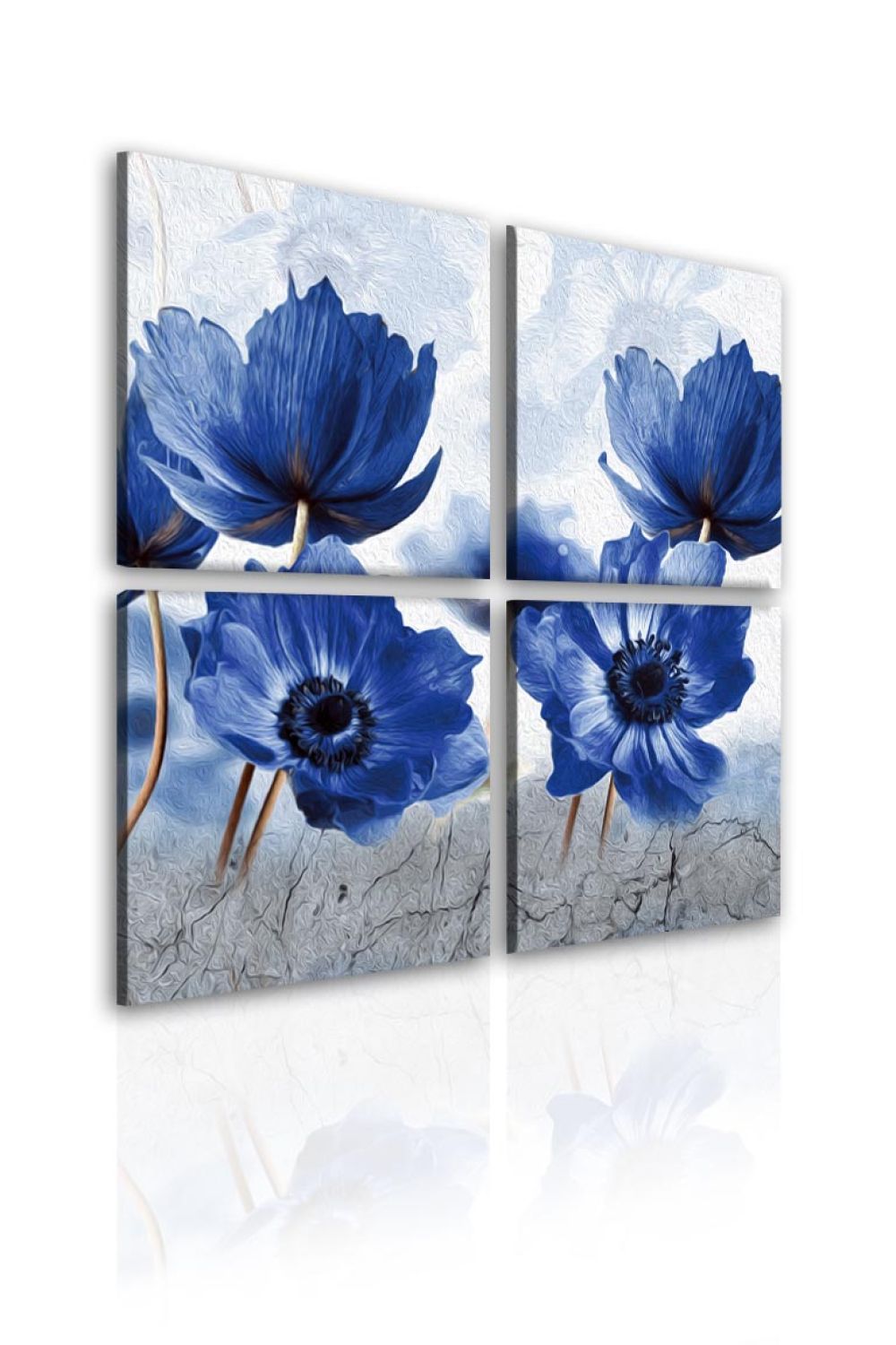 Obraz modrý květ Velikost (šířka x výška): 100x100 cm - S-obrazy.cz